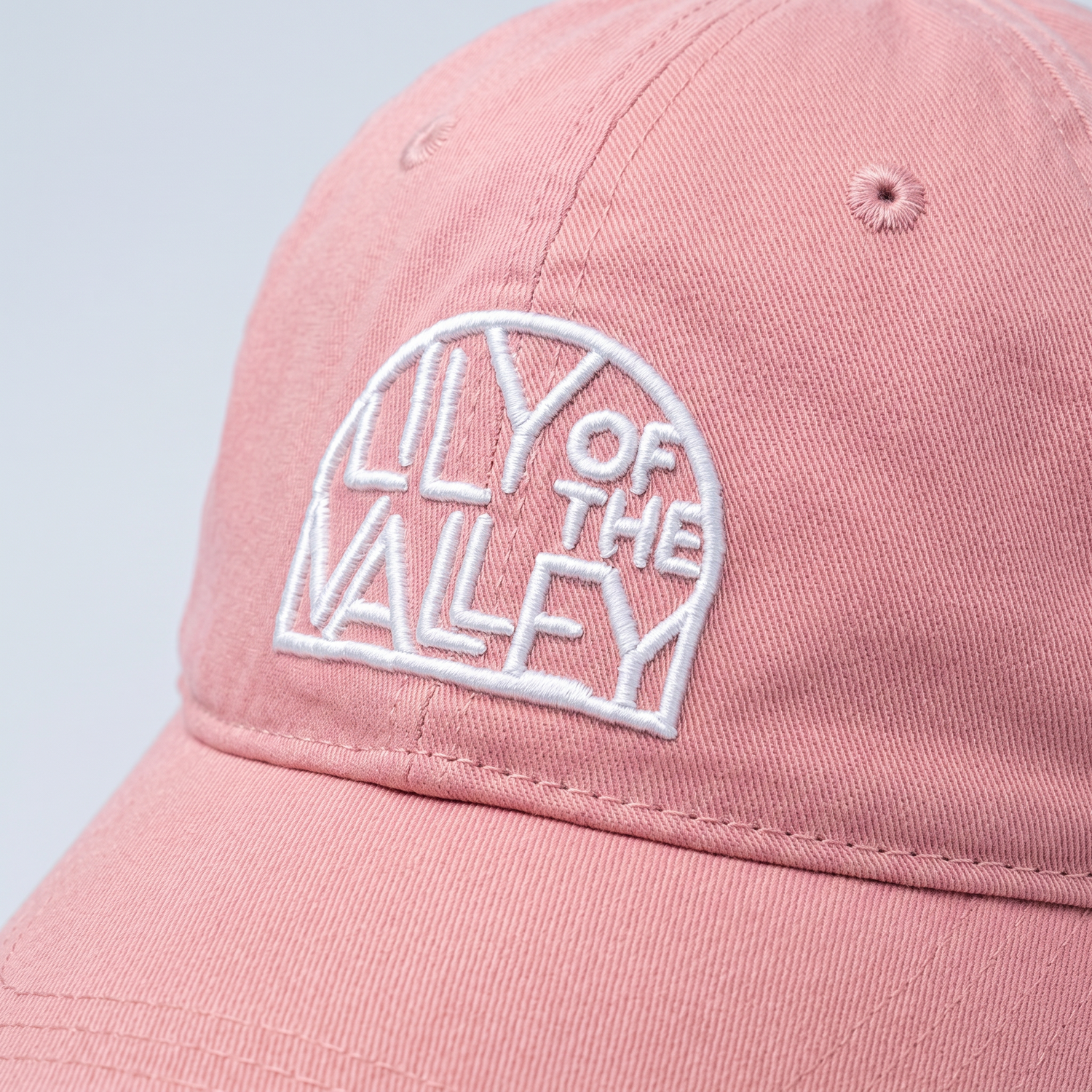 Casquette "baseball" rose délavé