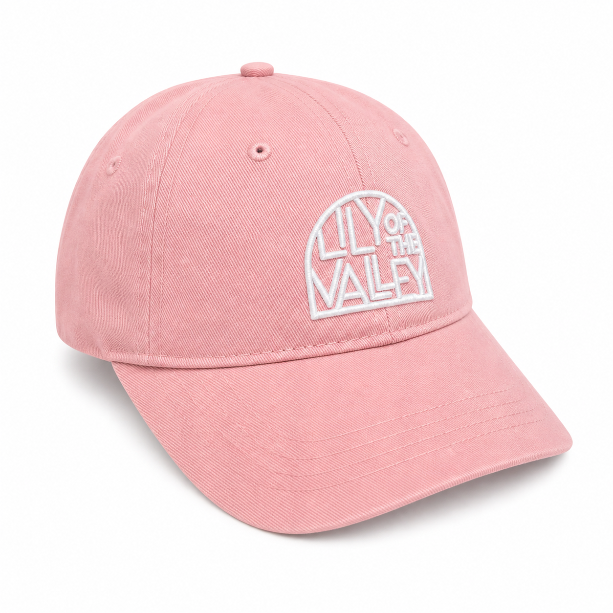 Casquette "baseball" rose délavé