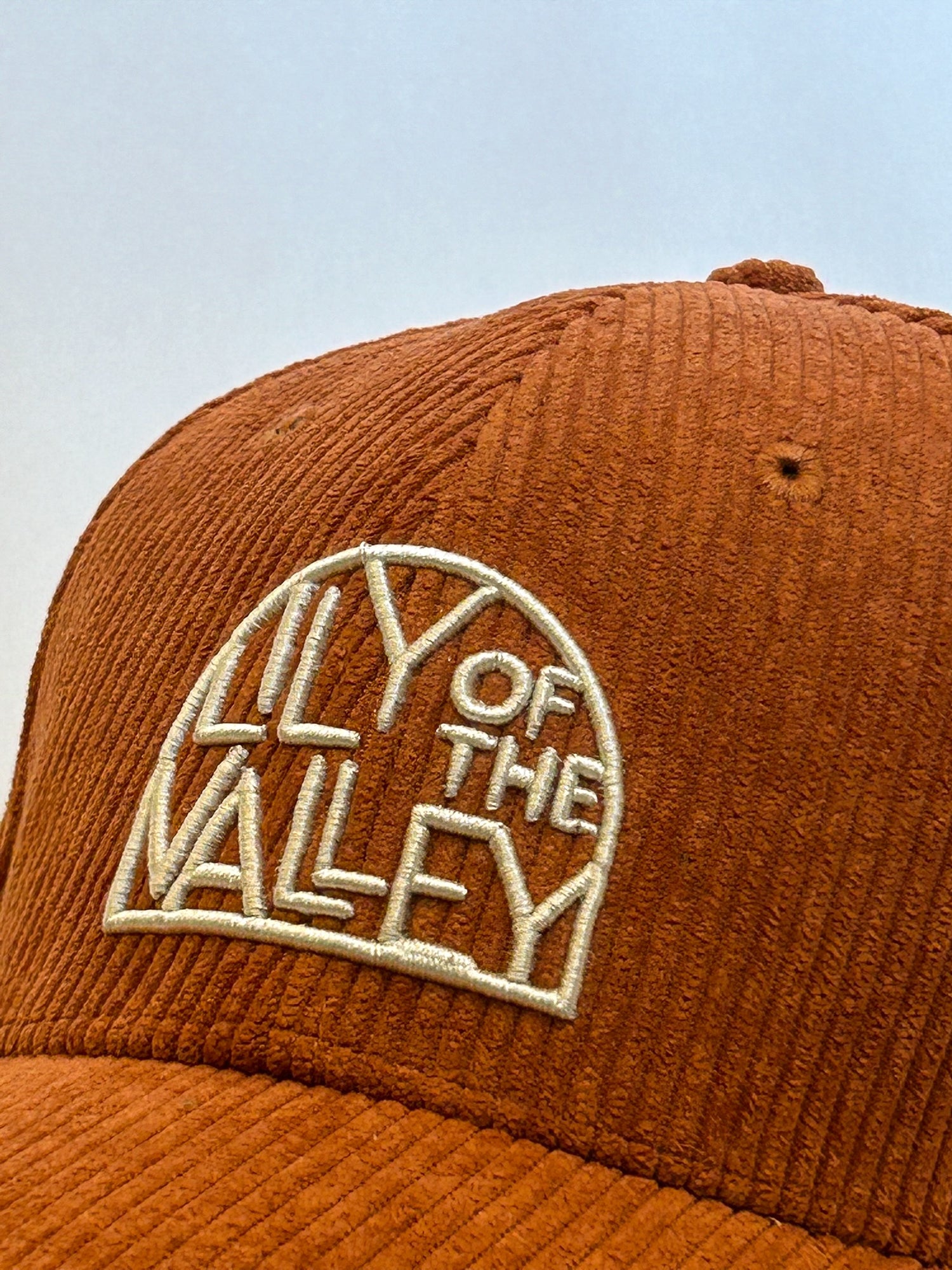 Terracotta velvet cap