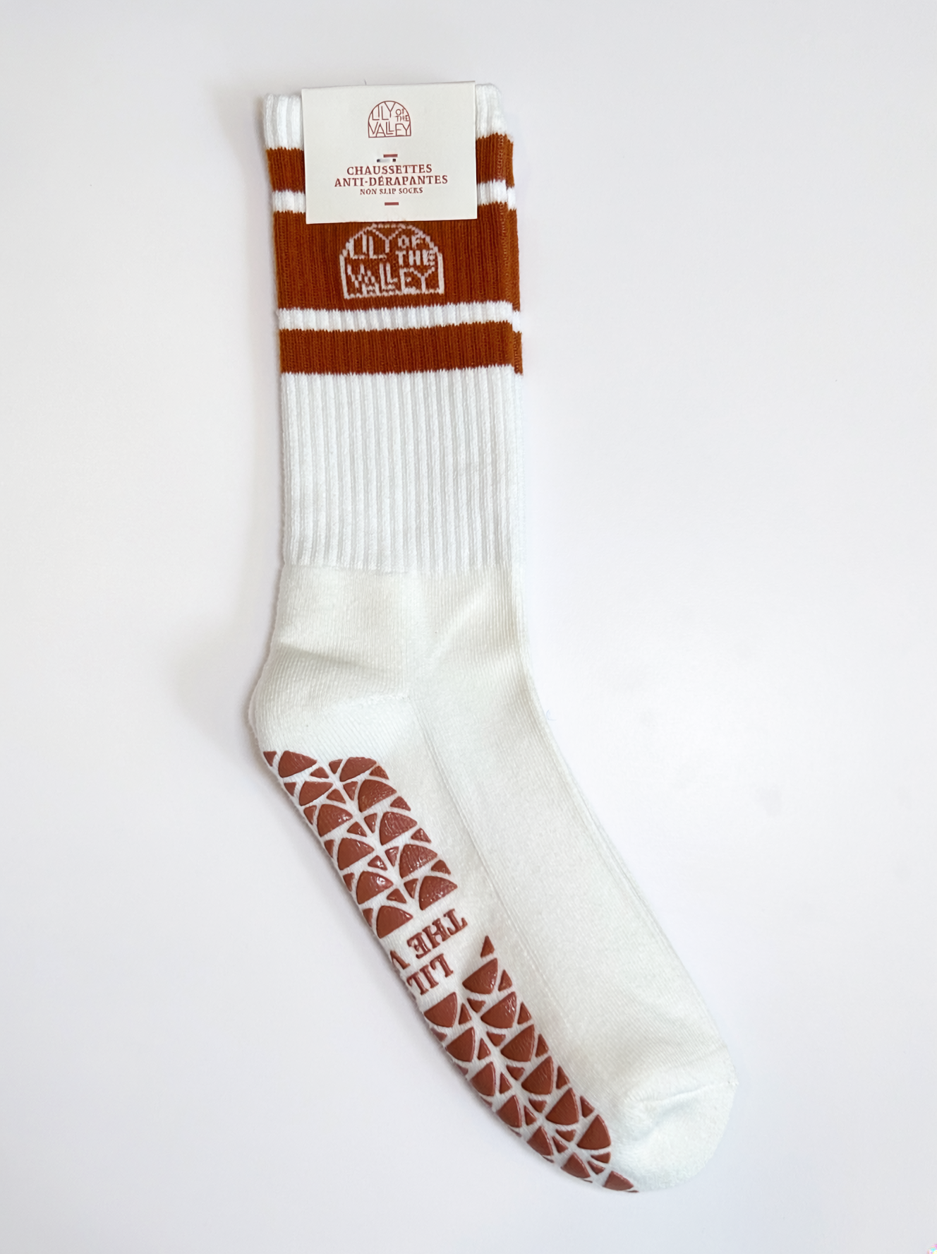 Terracotta Pilates socks (F)