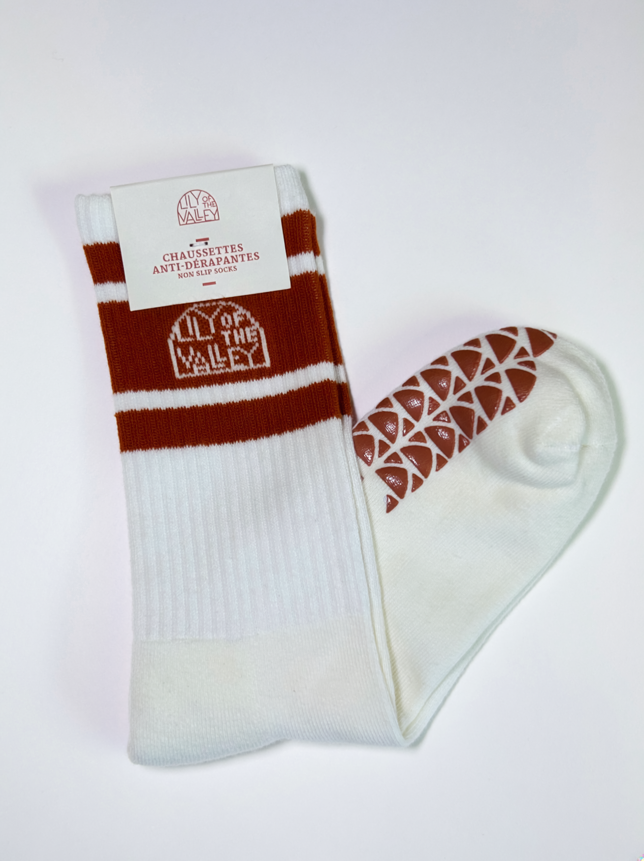 Terracotta Pilates socks (F)